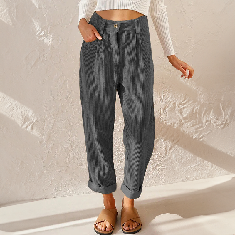 Stefanie | Damen High Waist Wide Leg Hose