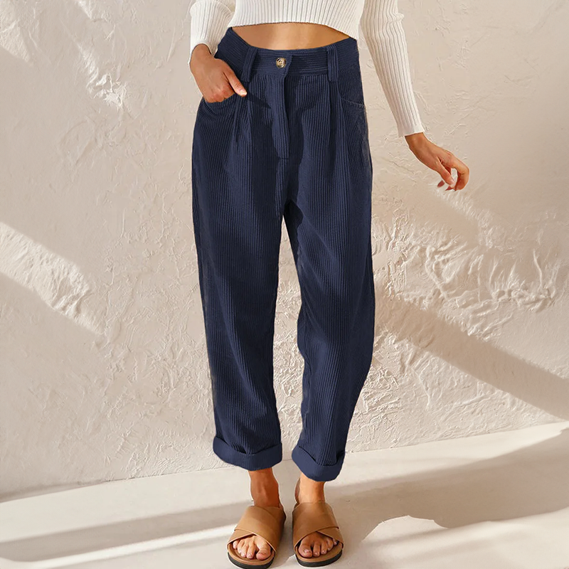 Stefanie | Damen High Waist Wide Leg Hose