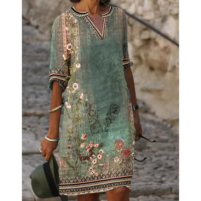 Edda | Knielanges Sommerkleid für Damen 0