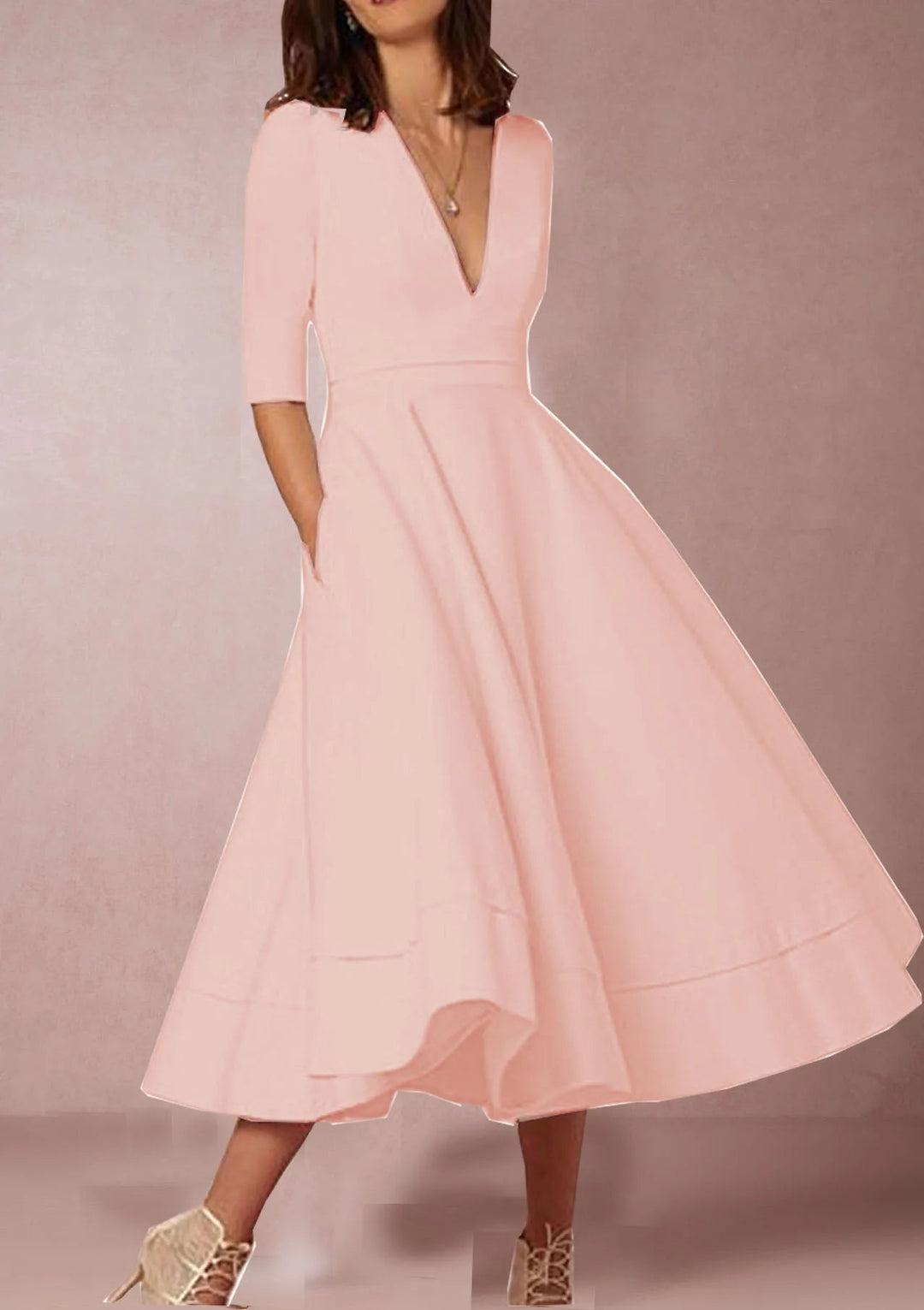 Jessika | Bequemes und vielseitiges festliches Midikleid
