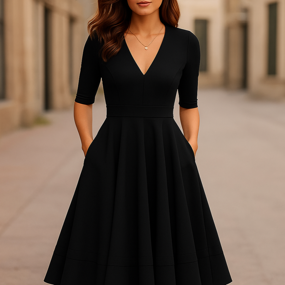 Jessika | Bequemes und vielseitiges festliches Midikleid