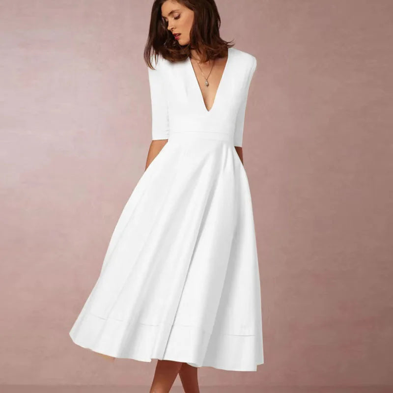 Jessika | Bequemes und vielseitiges festliches Midikleid