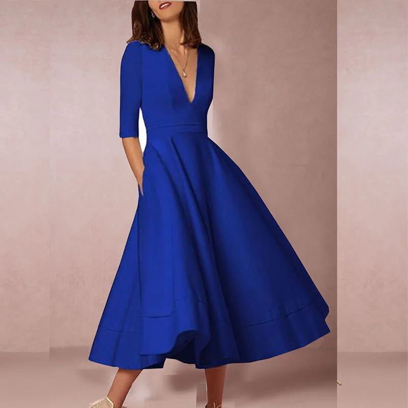 Jessika | Bequemes und vielseitiges festliches Midikleid