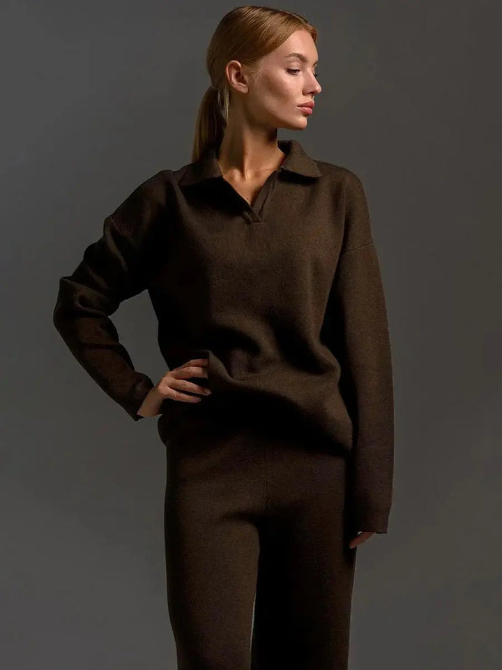 Damen-Loungewear-Set | Weite Hosenbeine