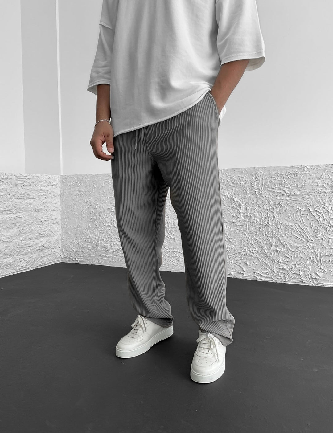 Elegante Hosen Herren | Kordelzug-Bund & Lockerer Fall