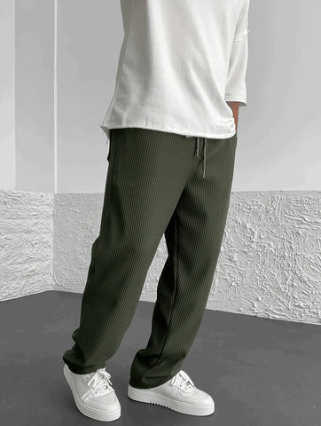 Elegante Hosen Herren | Kordelzug-Bund & Lockerer Fall