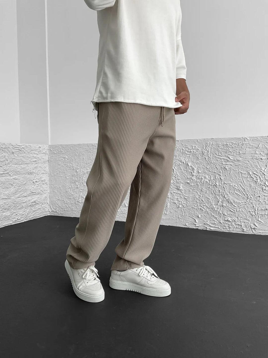 Elegante Hosen Herren | Kordelzug-Bund & Lockerer Fall