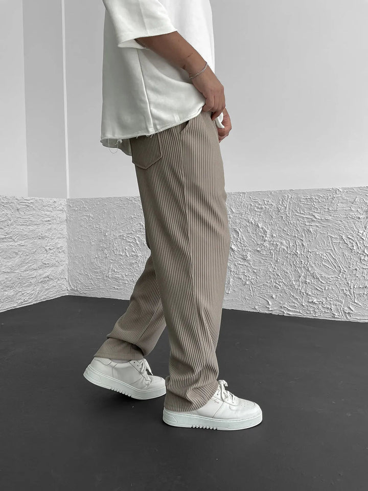 Elegante Hosen Herren | Kordelzug-Bund & Lockerer Fall