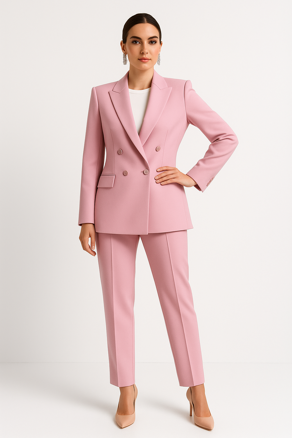 Elvira – Women Tailored Double-Breasted Blazer - Image 1