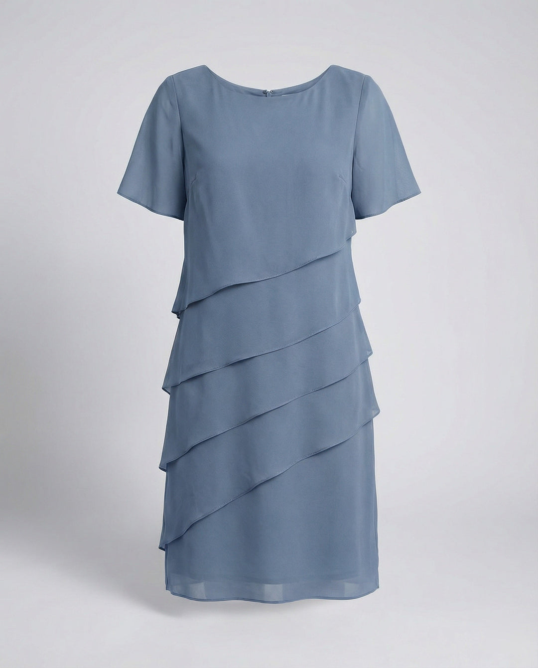 Elegantes Kleid Damen | Schlankmachender Schnitt & fließender Lagen-Look
