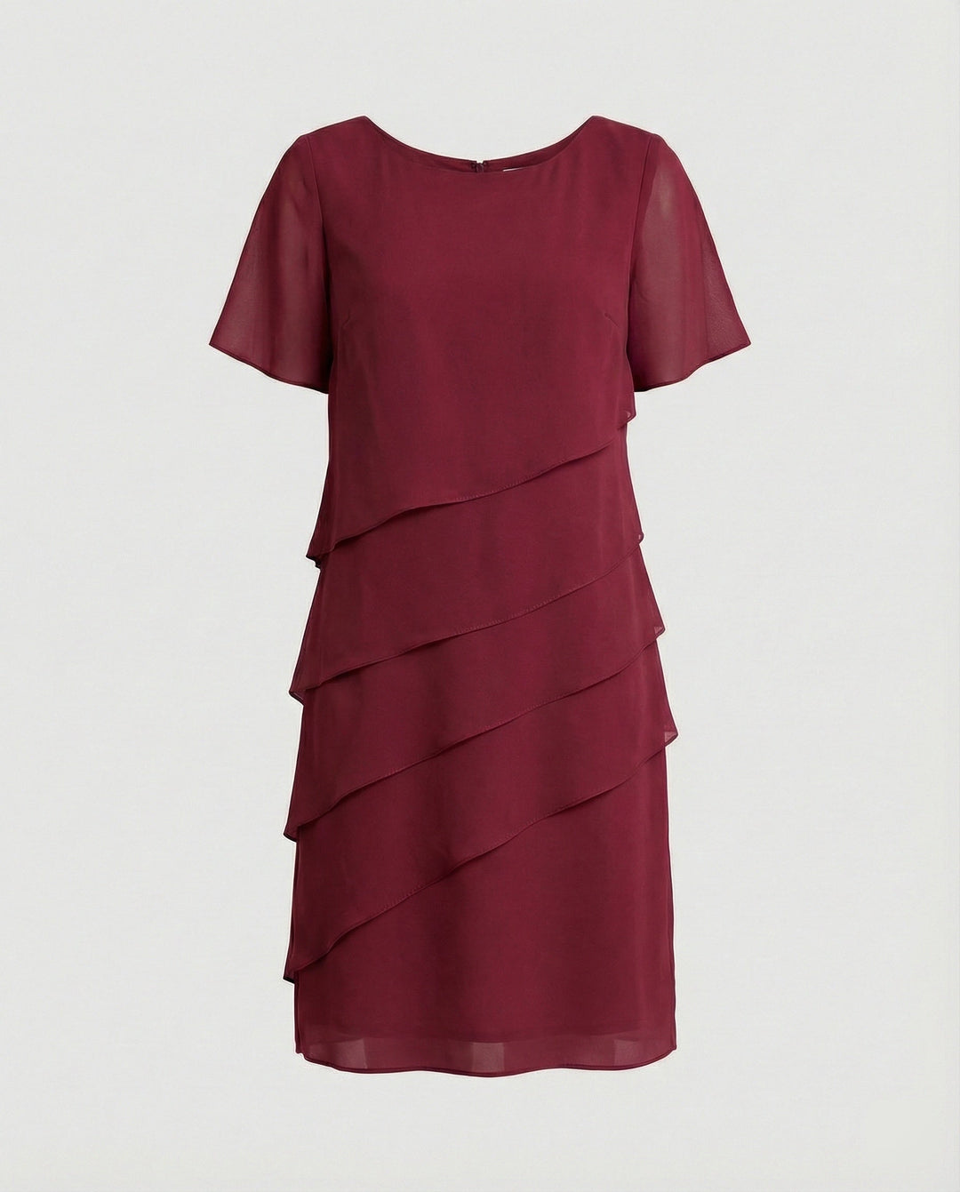 Elegantes Kleid Damen | Schlankmachender Schnitt & fließender Lagen-Look