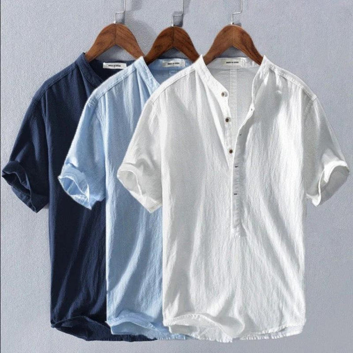 Elegantes Hemd Herren mit Stehkragen