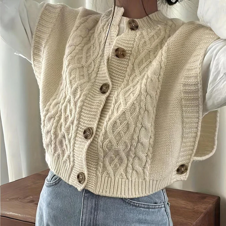 Elise | Stylische lange Strickjacke