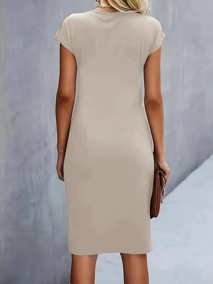 Midi-Kleid Damen Tailliert