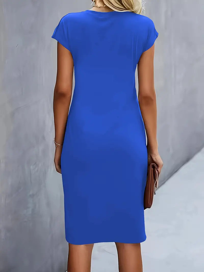 Midi-Kleid Damen Tailliert