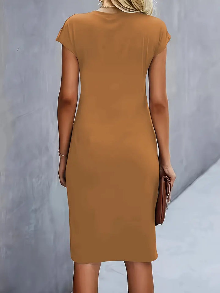 Midi-Kleid Damen Tailliert