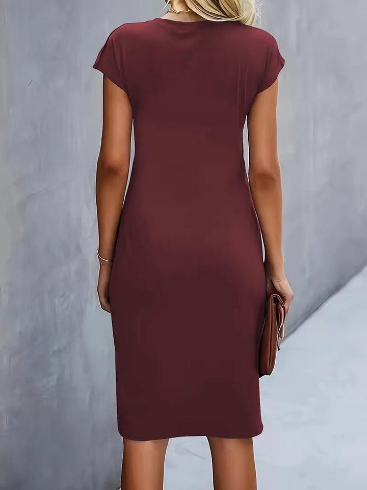 Midi-Kleid Damen Tailliert