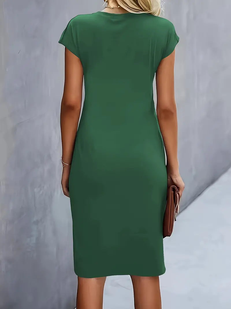 Midi-Kleid Damen Tailliert