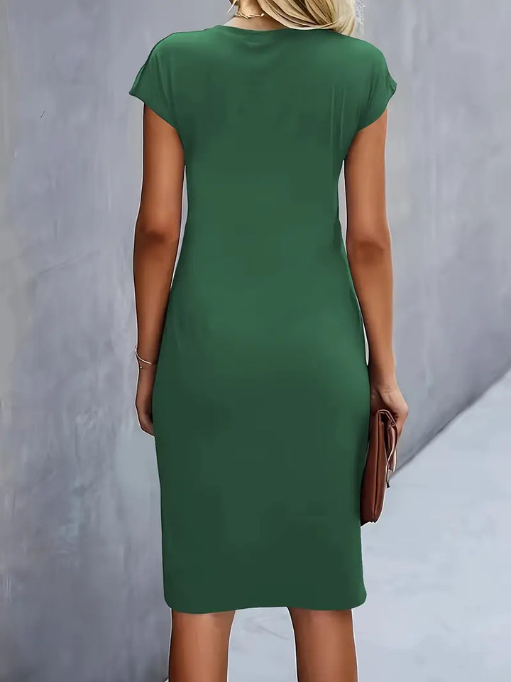 Midi-Kleid Damen Tailliert
