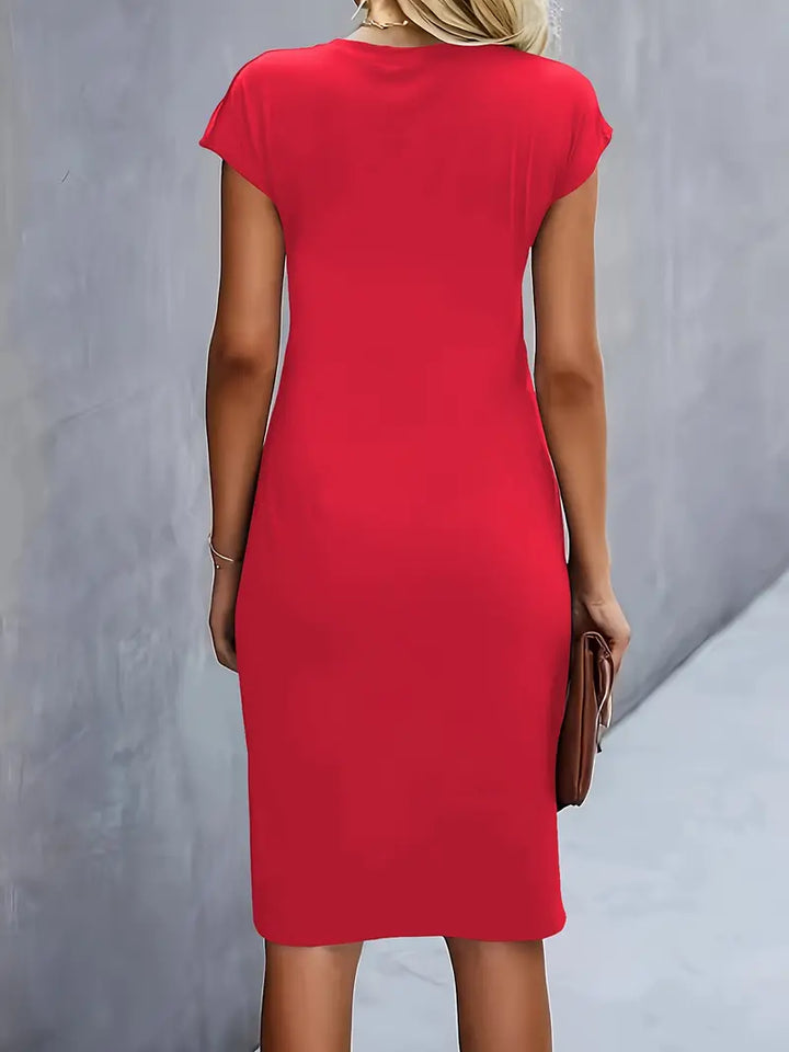 Midi-Kleid Damen Tailliert