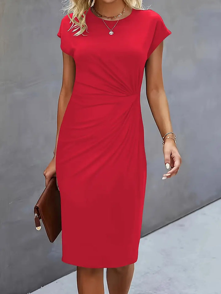 Reilly – Kleider Midi Damen mit Knoten vorne