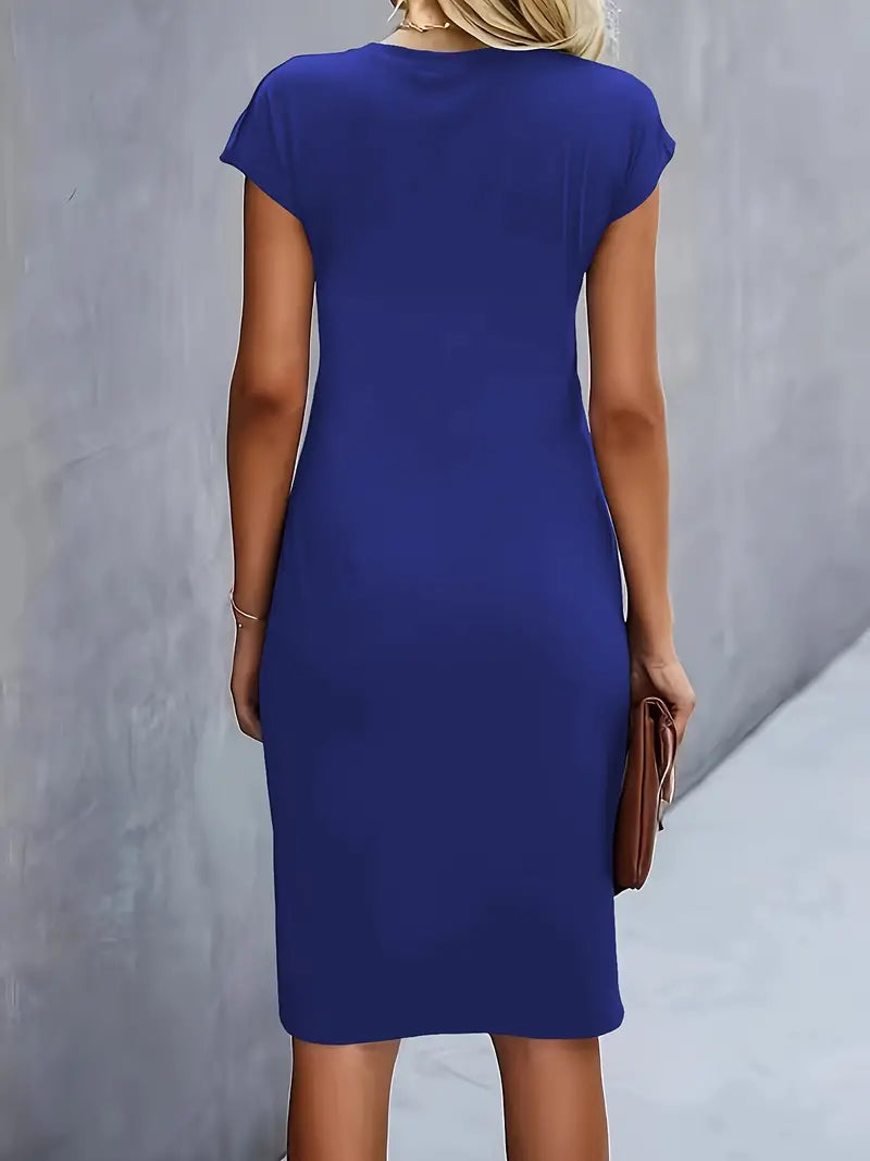 Midi-Kleid Damen Tailliert