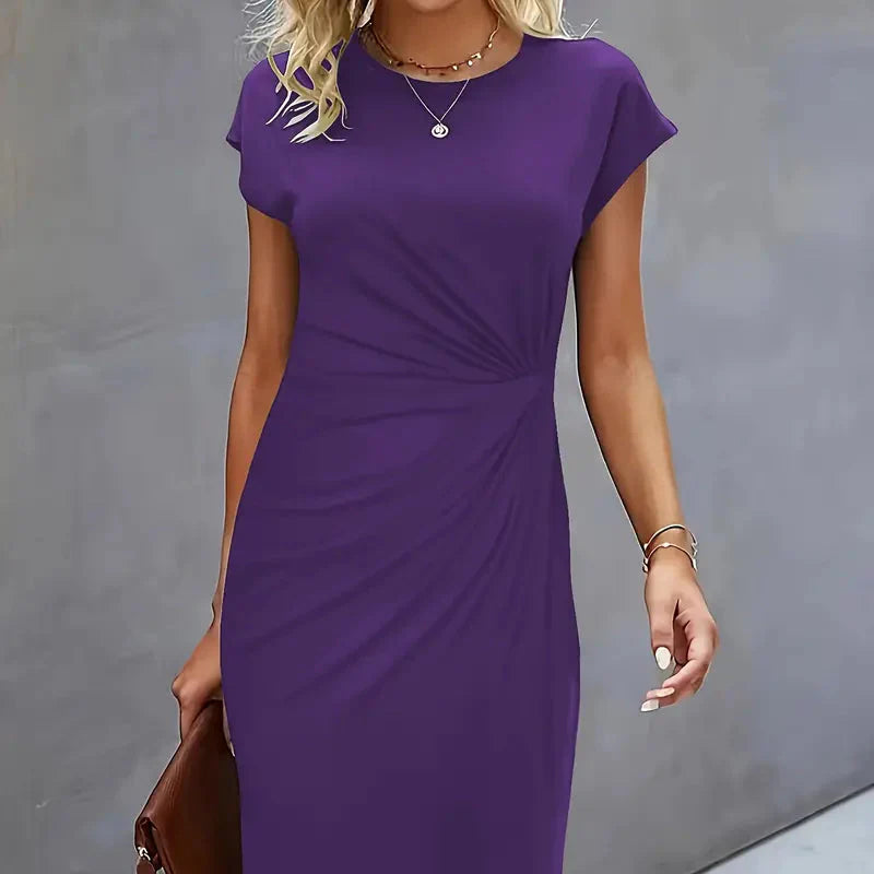 Midi-Kleid Damen Tailliert