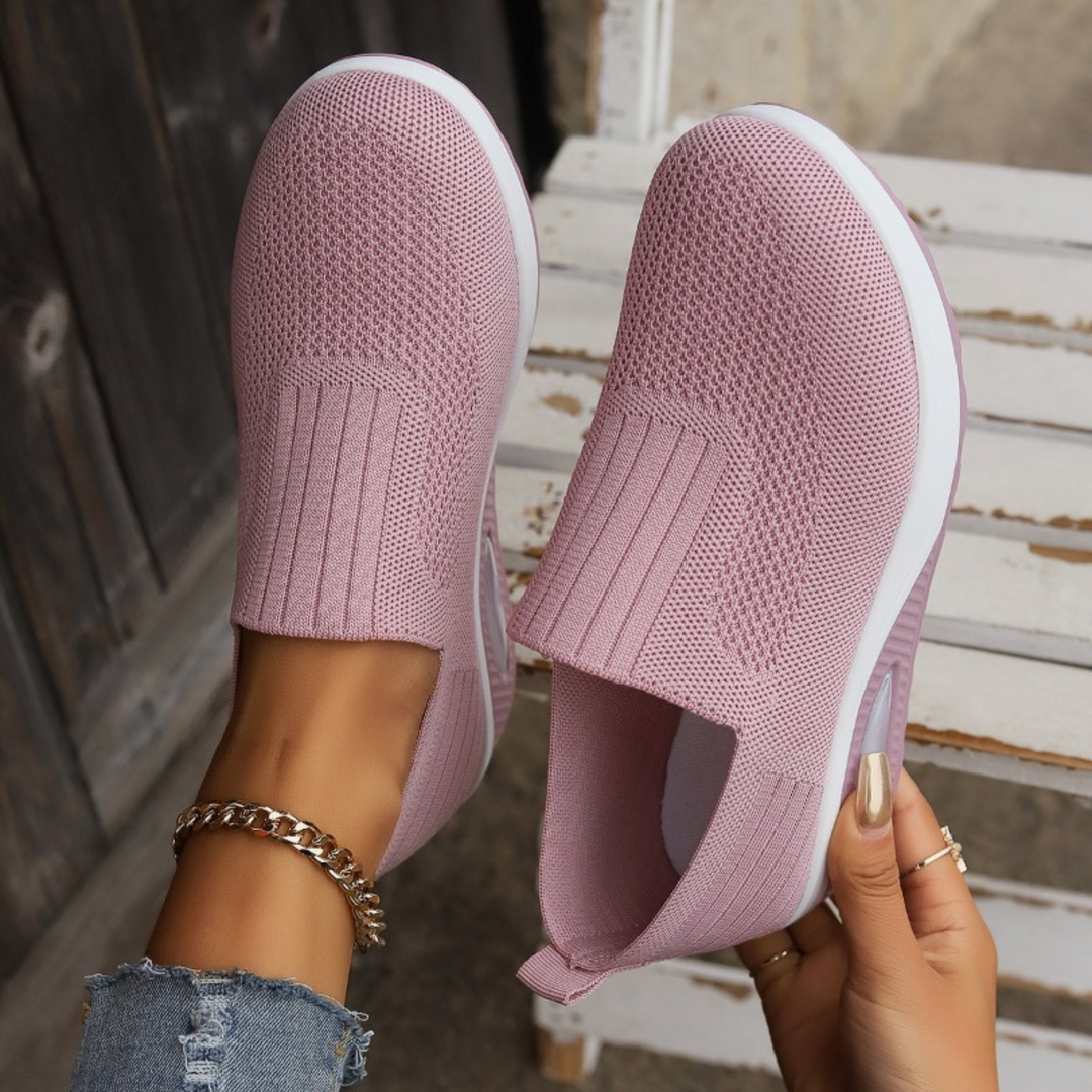 Ella | Bequeme Slip-On Damen Sneaker mit Keilsohle