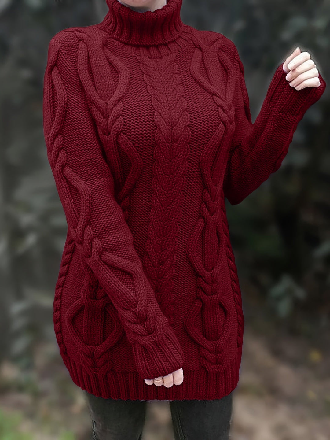 Elowyn | Längerer Pullover mit Kragen für Frauen