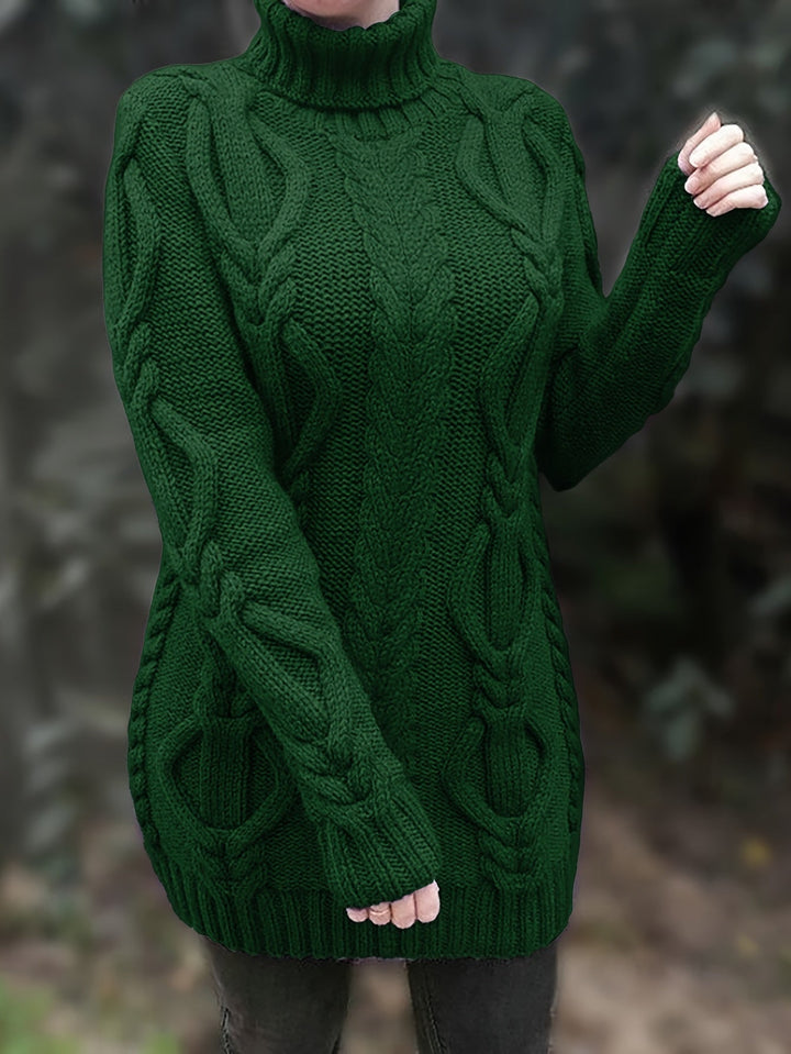 Elowyn | Längerer Pullover mit Kragen für Frauen