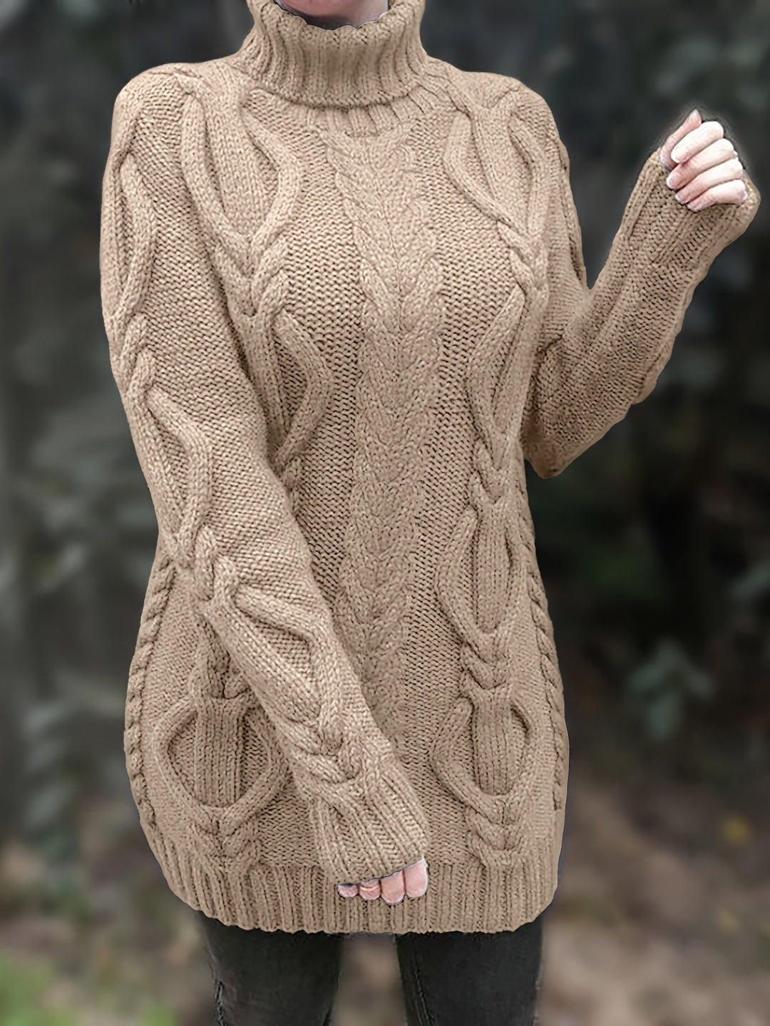 Elowyn | Längerer Pullover mit Kragen für Frauen
