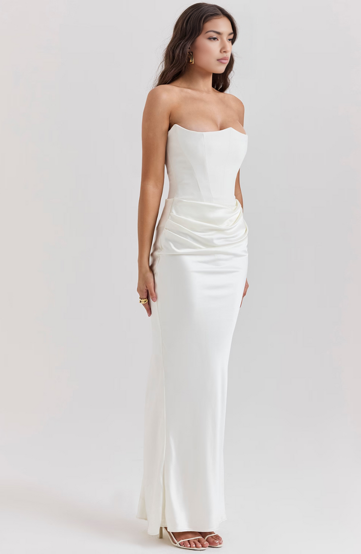 Elfriede | Damen Langes Bodycon-Kleid für formelle Hochzeitsgäste
