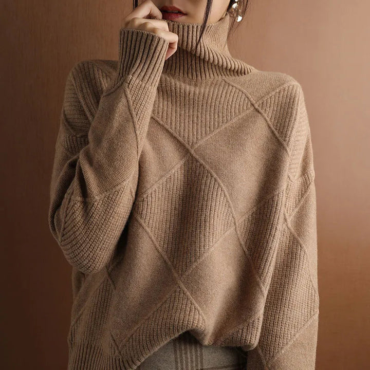 Emilia - Hochgeschlossener Pullover
