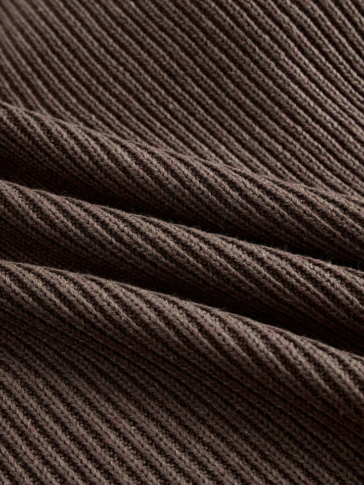 Leni | Kuscheliges Strickkleid mit Rüschensaum