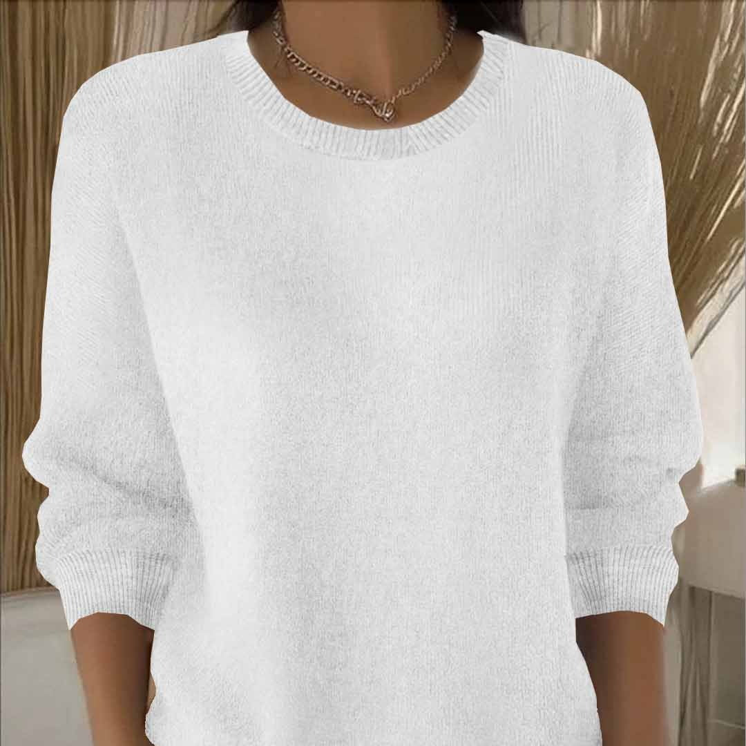 Langärmeliger Strickpullover für Damen