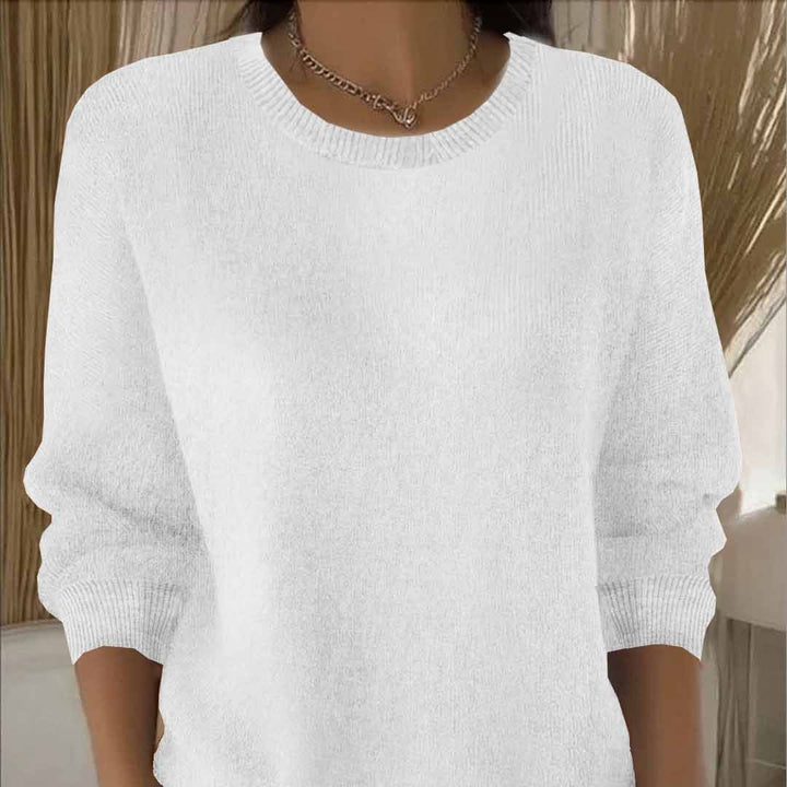 Langärmeliger Strickpullover für Damen