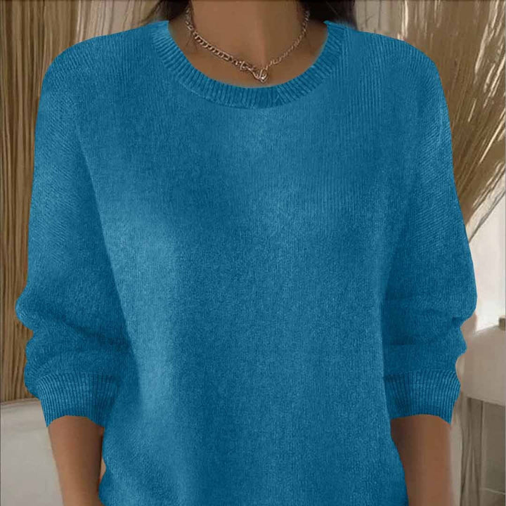 Langärmeliger Strickpullover für Damen