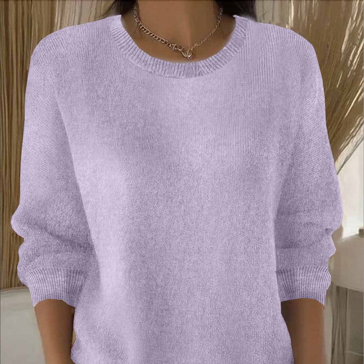 Langärmeliger Strickpullover für Damen
