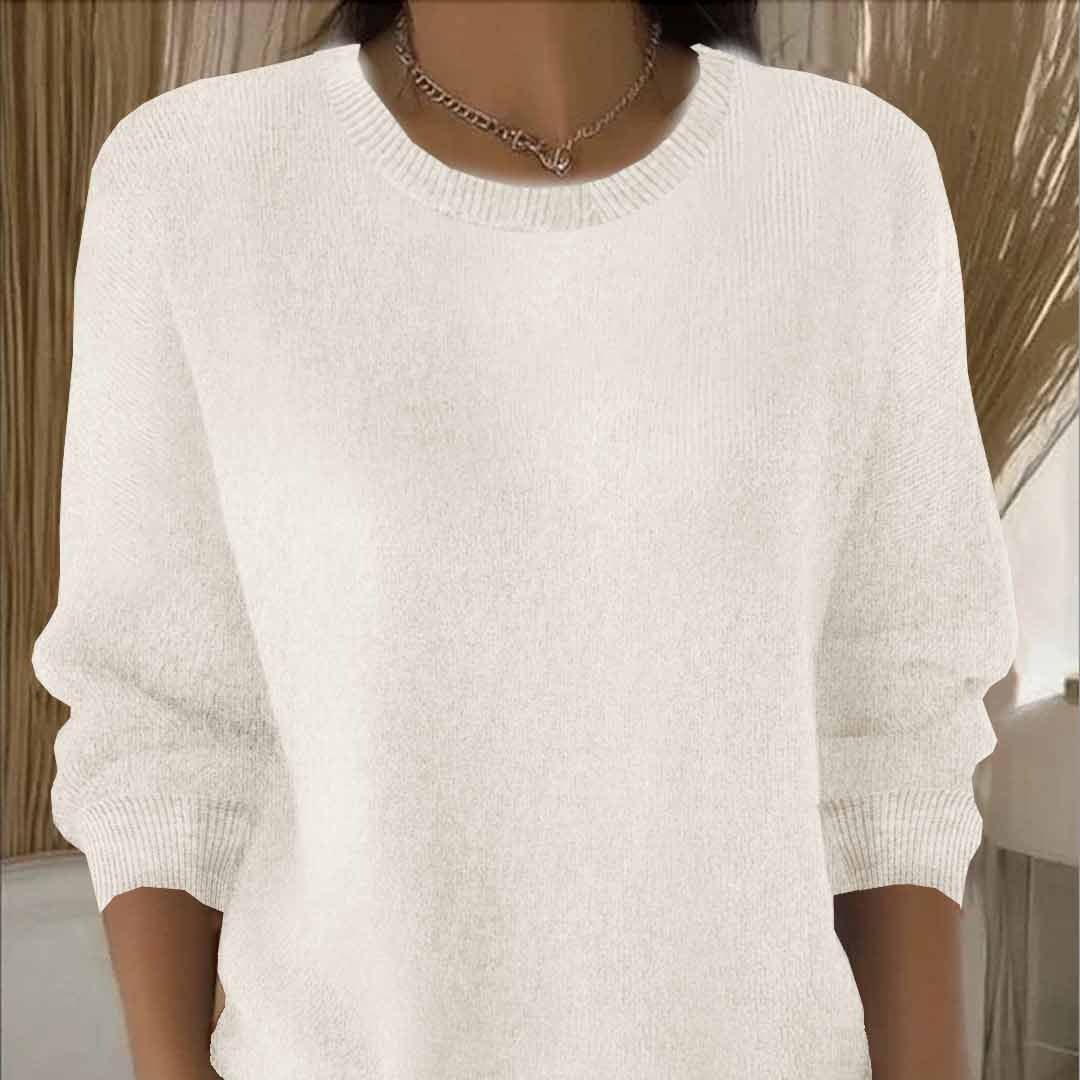 Langärmeliger Strickpullover für Damen