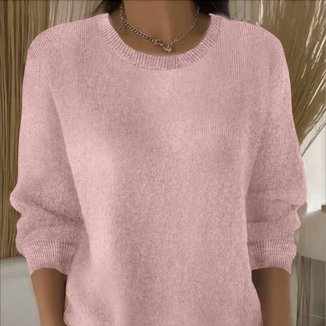 Langärmeliger Strickpullover für Damen