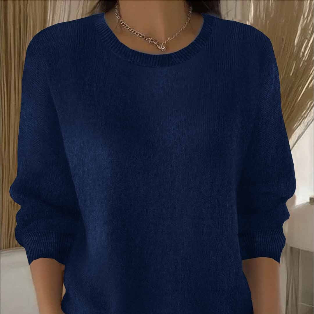 Langärmeliger Strickpullover für Damen