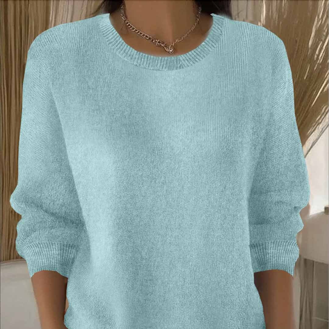 Langärmeliger Strickpullover für Damen