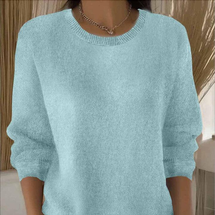 Langärmeliger Strickpullover für Damen