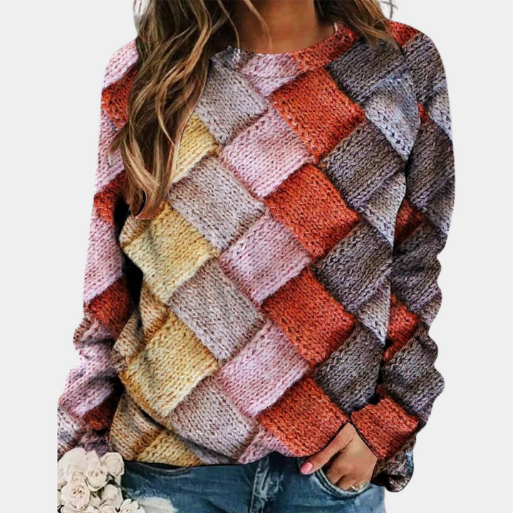 Emma | Modischer und farbenfroher Damenpullover