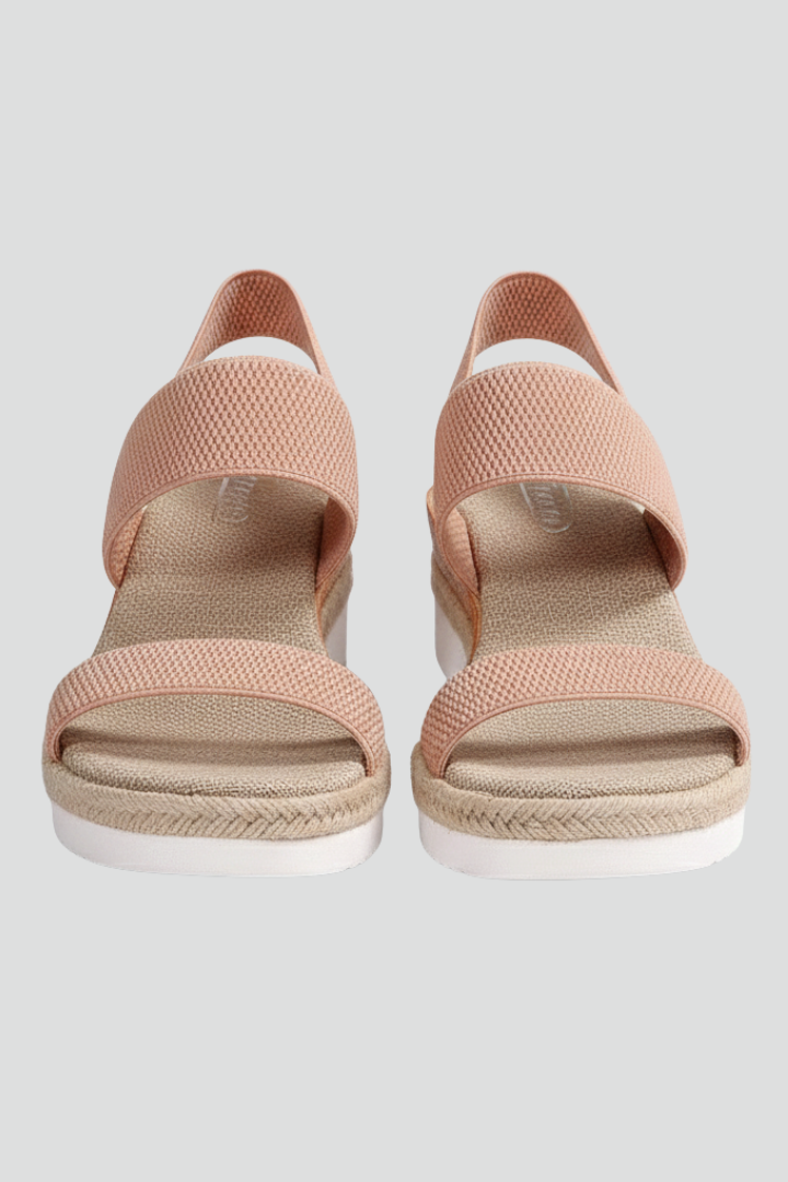 Isabella | Damen Sandalen mit erhöhter Sohle und Stretch-Passform