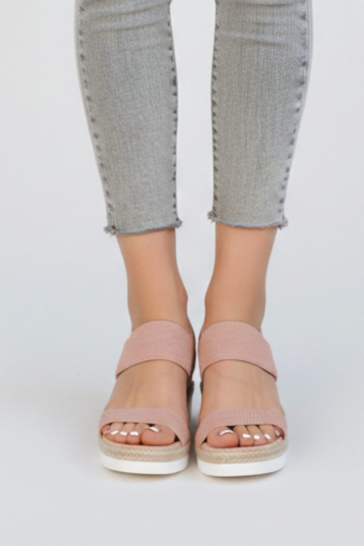 Isabella | Damen Sandalen mit erhöhter Sohle und Stretch-Passform