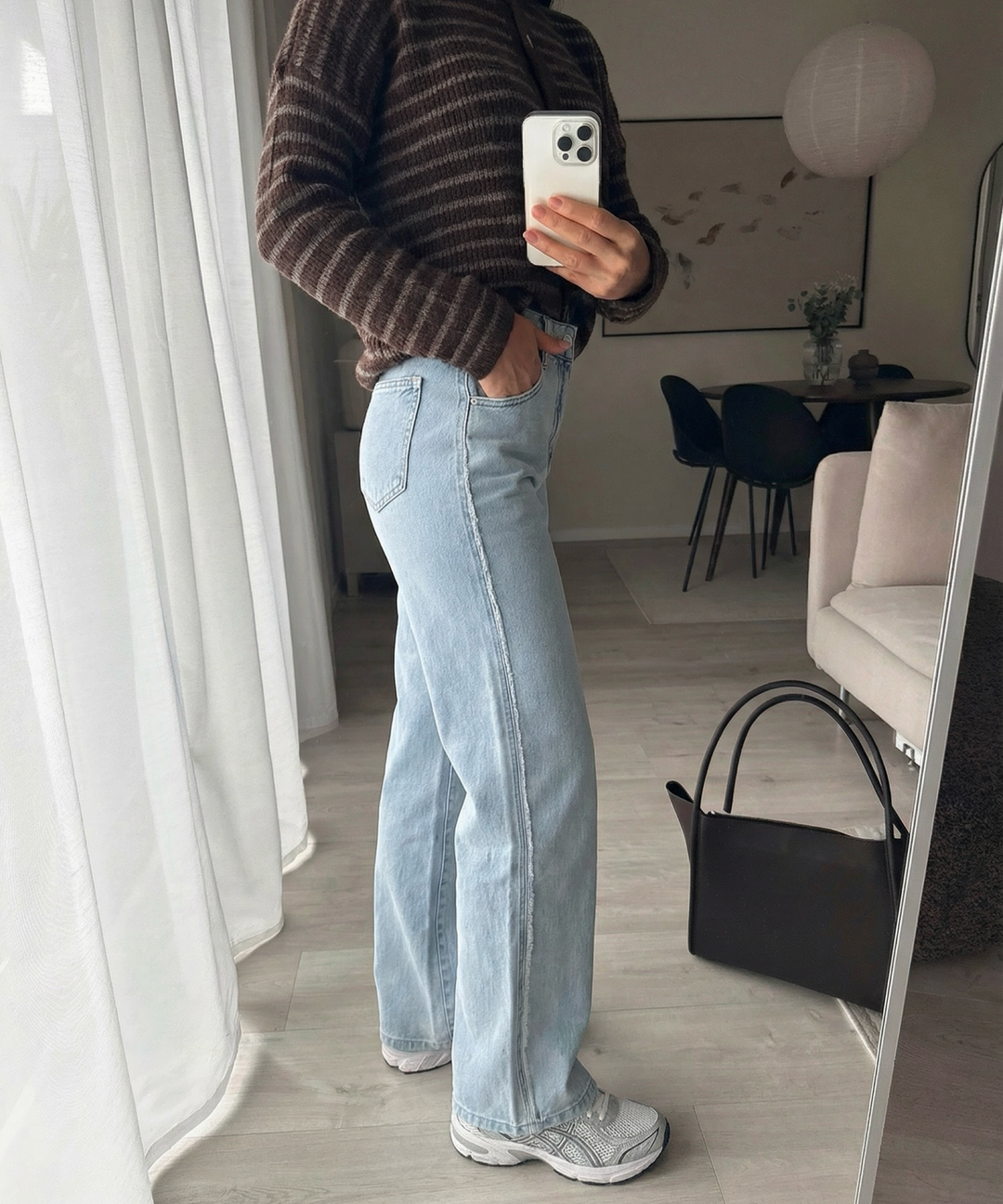 Stretch Straight Jeans Silvana Hellblau Ladypolitan ♡