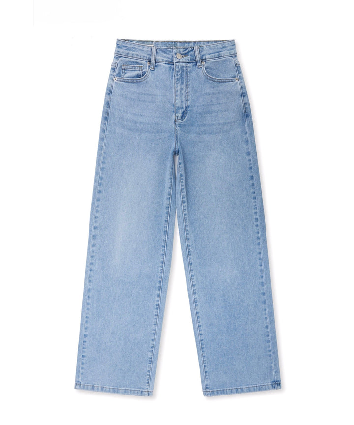 Stretch Straight Leg Jeans Heart Blau Ladypolitan ♡