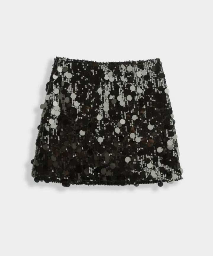 Pailletten Rock Medina Schwarz Ladypolitan ♡