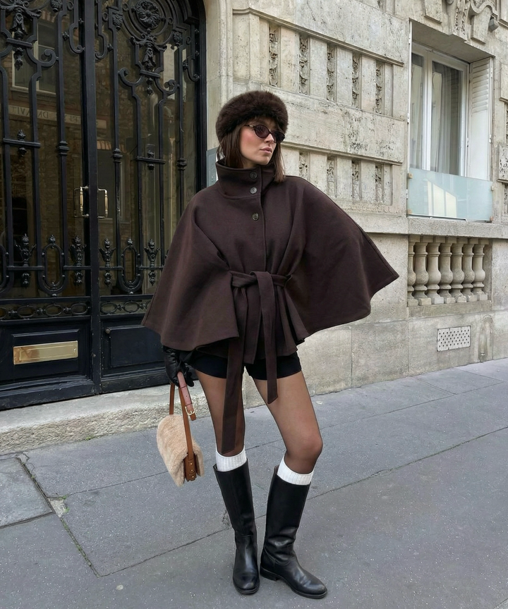 Poncho Karah Braun Ladypolitan ♡